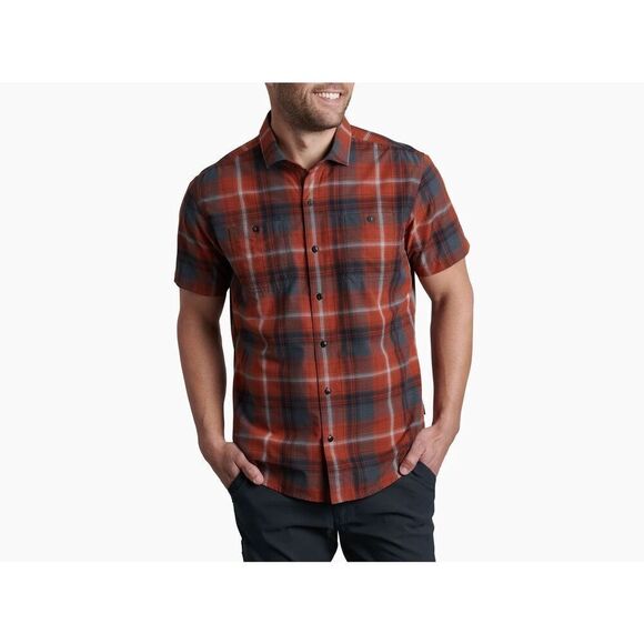 ✨Kuhl Mens Styk SS Sz Medium Fire Stone Shirt✨ - Picture 2 of 10